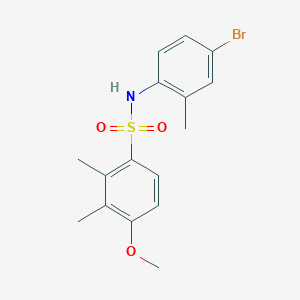 (4-Bromo-2-methylphenyl)[(4-methoxy-2,3-dimethylphenyl)sulfonyl]amine