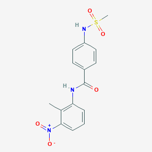 N-(2-methyl-3-nitrophenyl)-4-[(methylsulfonyl)amino]benzamide