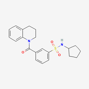 N-cyclopentyl-3-(3,4-dihydro-1(2H)-quinolinylcarbonyl)benzenesulfonamide