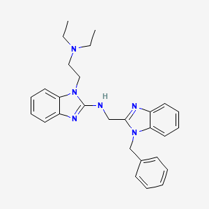 N-[(1-BENZYL-1H-1,3-BENZODIAZOL-2-YL)METHYL]-1-[2-(DIETHYLAMINO)ETHYL]-1H-1,3-BENZODIAZOL-2-AMINE