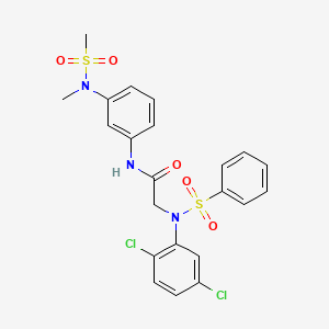 2-[(2,5-Dichlorophenyl)(phenylsulfonyl)amino]-N-[3-[methyl(methylsulfonyl)amino]phenyl]acetamide