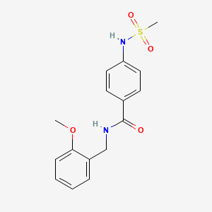 N-(2-methoxybenzyl)-4-[(methylsulfonyl)amino]benzamide