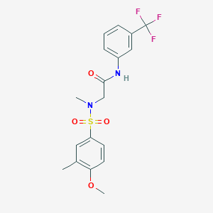 N~2~-[(4-methoxy-3-methylphenyl)sulfonyl]-N~2~-methyl-N~1~-[3-(trifluoromethyl)phenyl]glycinamide