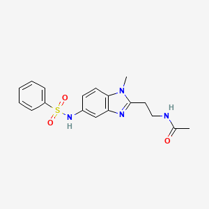 N-(2-{1-methyl-5-[(phenylsulfonyl)amino]-1H-benzimidazol-2-yl}ethyl)acetamide