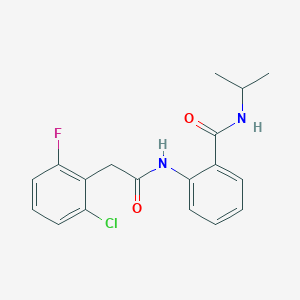 2-{[(2-chloro-6-fluorophenyl)acetyl]amino}-N-isopropylbenzamide