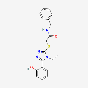 N-benzyl-2-{[4-ethyl-5-(2-hydroxyphenyl)-4H-1,2,4-triazol-3-yl]thio}acetamide