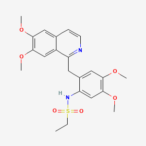 N-{2-[(6,7-dimethoxy-1-isoquinolinyl)methyl]-4,5-dimethoxyphenyl}ethanesulfonamide