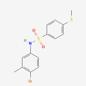 N-(4-bromo-3-methylphenyl)-4-(methylthio)benzenesulfonamide