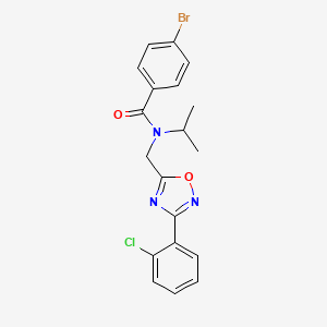 4-bromo-N-{[3-(2-chlorophenyl)-1,2,4-oxadiazol-5-yl]methyl}-N-isopropylbenzamide