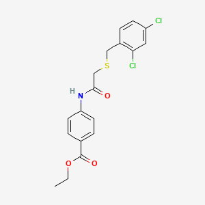 ethyl 4-({[(2,4-dichlorobenzyl)thio]acetyl}amino)benzoate