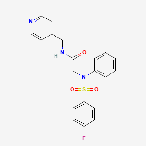 N~2~-[(4-fluorophenyl)sulfonyl]-N~2~-phenyl-N~1~-(4-pyridinylmethyl)glycinamide