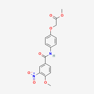 methyl {4-[(4-methoxy-3-nitrobenzoyl)amino]phenoxy}acetate