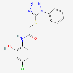 N-(4-chloro-2-hydroxyphenyl)-2-[(1-phenyl-1H-tetrazol-5-yl)thio]acetamide