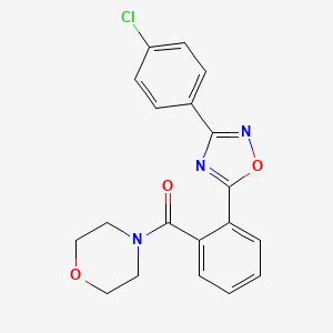 4-{2-[3-(4-chlorophenyl)-1,2,4-oxadiazol-5-yl]benzoyl}morpholine