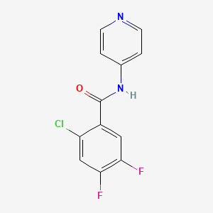 2-chloro-4,5-difluoro-N-4-pyridinylbenzamide