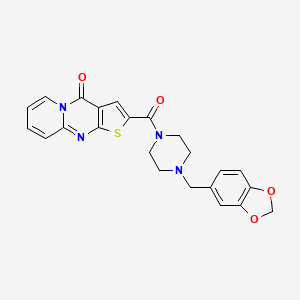 2-{[4-(1,3-benzodioxol-5-ylmethyl)-1-piperazinyl]carbonyl}-4H-pyrido[1,2-a]thieno[2,3-d]pyrimidin-4-one