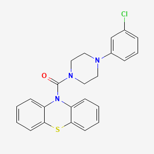 10-{[4-(3-chlorophenyl)-1-piperazinyl]carbonyl}-10H-phenothiazine