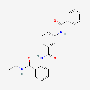 molecular formula C24H23N3O3 B3497440 2-{[3-(benzoylamino)benzoyl]amino}-N-isopropylbenzamide 