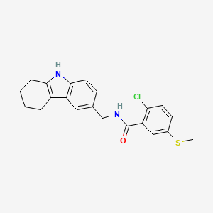 2-chloro-5-(methylthio)-N-(2,3,4,9-tetrahydro-1H-carbazol-6-ylmethyl)benzamide