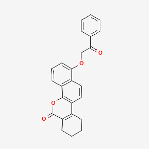 1-(2-oxo-2-phenylethoxy)-7,8,9,10-tetrahydro-6H-dibenzo[c,h]chromen-6-one