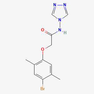 2-(4-bromo-2,5-dimethylphenoxy)-N-4H-1,2,4-triazol-4-ylacetamide