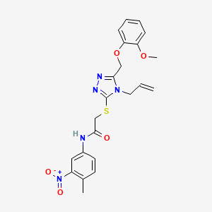 2-({4-allyl-5-[(2-methoxyphenoxy)methyl]-4H-1,2,4-triazol-3-yl}thio)-N-(4-methyl-3-nitrophenyl)acetamide