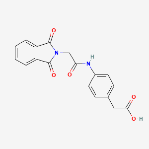 (4-{[(1,3-dioxo-1,3-dihydro-2H-isoindol-2-yl)acetyl]amino}phenyl)acetic acid