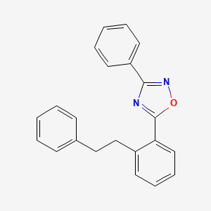 3-phenyl-5-[2-(2-phenylethyl)phenyl]-1,2,4-oxadiazole