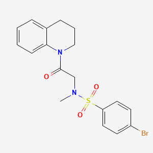 4-bromo-N-[2-(3,4-dihydro-1(2H)-quinolinyl)-2-oxoethyl]-N-methylbenzenesulfonamide