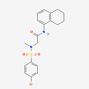 N~2~-[(4-bromophenyl)sulfonyl]-N~2~-methyl-N~1~-(5,6,7,8-tetrahydro-1-naphthalenyl)glycinamide