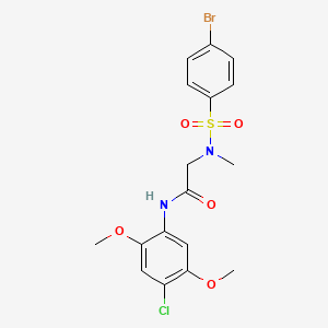 N~2~-[(4-bromophenyl)sulfonyl]-N~1~-(4-chloro-2,5-dimethoxyphenyl)-N~2~-methylglycinamide