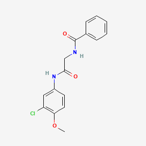 N-{2-[(3-chloro-4-methoxyphenyl)amino]-2-oxoethyl}benzamide