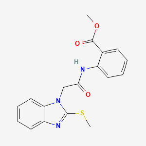 methyl 2-({[2-(methylthio)-1H-benzimidazol-1-yl]acetyl}amino)benzoate