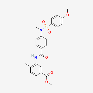 methyl 3-({4-[[(4-methoxyphenyl)sulfonyl](methyl)amino]benzoyl}amino)-4-methylbenzoate