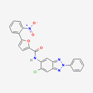 N-(6-chloro-2-phenyl-2H-1,2,3-benzotriazol-5-yl)-5-(2-nitrophenyl)-2-furamide