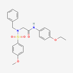 2-(N-BENZYL4-METHOXYBENZENESULFONAMIDO)-N-(4-ETHOXYPHENYL)ACETAMIDE