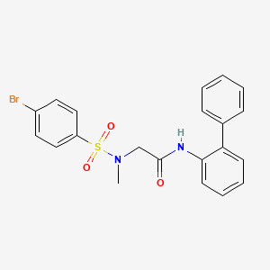 N~1~-2-biphenylyl-N~2~-[(4-bromophenyl)sulfonyl]-N~2~-methylglycinamide