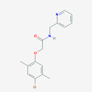 2-(4-bromo-2,5-dimethylphenoxy)-N-(2-pyridinylmethyl)acetamide