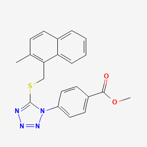 METHYL 4-(5-{[(2-METHYLNAPHTHALEN-1-YL)METHYL]SULFANYL}-1H-1,2,3,4-TETRAZOL-1-YL)BENZOATE