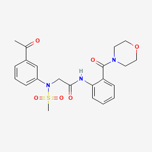 N~2~-(3-acetylphenyl)-N~2~-(methylsulfonyl)-N~1~-[2-(4-morpholinylcarbonyl)phenyl]glycinamide