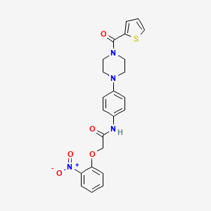 2-(2-nitrophenoxy)-N-{4-[4-(2-thienylcarbonyl)-1-piperazinyl]phenyl}acetamide