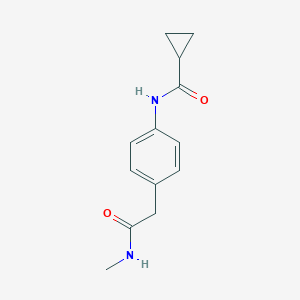 molecular formula C13H16N2O2 B349783 N-{4-[2-(methylamino)-2-oxoethyl]phenyl}cyclopropanecarboxamide CAS No. 1060357-34-7