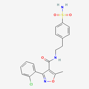 N-{2-[4-(aminosulfonyl)phenyl]ethyl}-3-(2-chlorophenyl)-5-methyl-4-isoxazolecarboxamide