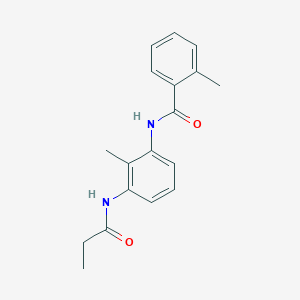 molecular formula C18H20N2O2 B349784 2-methyl-N-[2-methyl-3-(propionylamino)phenyl]benzamide CAS No. 1090450-34-2