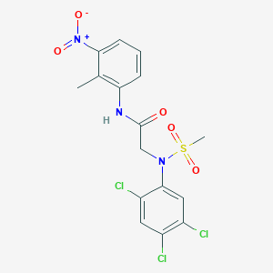 N~1~-(2-methyl-3-nitrophenyl)-N~2~-(methylsulfonyl)-N~2~-(2,4,5-trichlorophenyl)glycinamide