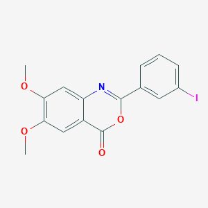 2-(3-iodophenyl)-6,7-dimethoxy-4H-3,1-benzoxazin-4-one