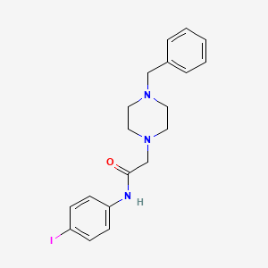 2-(4-benzyl-1-piperazinyl)-N-(4-iodophenyl)acetamide