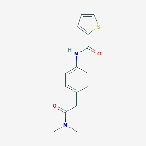 molecular formula C15H16N2O2S B349787 N-(4-(2-(dimethylamino)-2-oxoethyl)phenyl)thiophene-2-carboxamide CAS No. 1060352-13-7