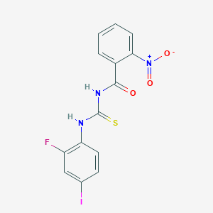 N-{[(2-fluoro-4-iodophenyl)amino]carbonothioyl}-2-nitrobenzamide