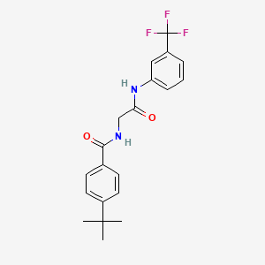 4-tert-butyl-N-(2-oxo-2-{[3-(trifluoromethyl)phenyl]amino}ethyl)benzamide